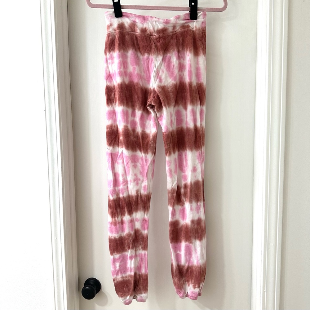 Sundry Pink and Wine Tie-Dye Basic Terry Jogger Sweatpants, Size 0 (Extra Small) - Picture 6 of 7